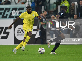 Nuno Tavares of S.S. Lazio is in action during the 8th day of the Serie A Championship between Juventus F.C. and S.S. Lazio at Allianz Stadi...