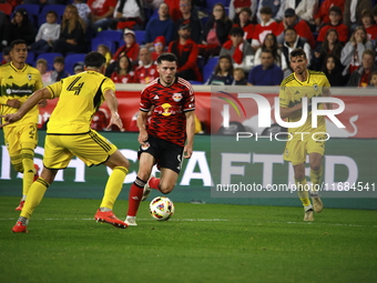 A general view of the match between Columbus and Red Bull during the MLS match at Red Bull Arena in Harris, New Jersey, on October 19, 2024....