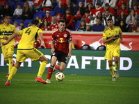 A general view of the match between Columbus and Red Bull during the MLS match at Red Bull Arena in Harris, New Jersey, on October 19, 2024....