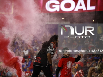 A general view of the match between Columbus and Red Bull during the MLS match at Red Bull Arena in Harris, New Jersey, on October 19, 2024....