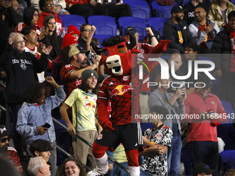 A general view of the match between Columbus and Red Bull during the MLS match at Red Bull Arena in Harris, New Jersey, on October 19, 2024....