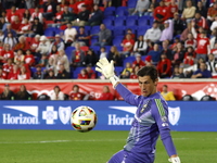 Columbus FC goalkeeper Nicolas Hagen (1) during the MLS League match between Columbus FC and New York Red Bulls at Red Bull Arena in Harris,...