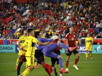 Columbus FC goalkeeper Nicolas Hagen (1) during the MLS League match between Columbus FC and New York Red Bulls at Red Bull Arena in Harris,...