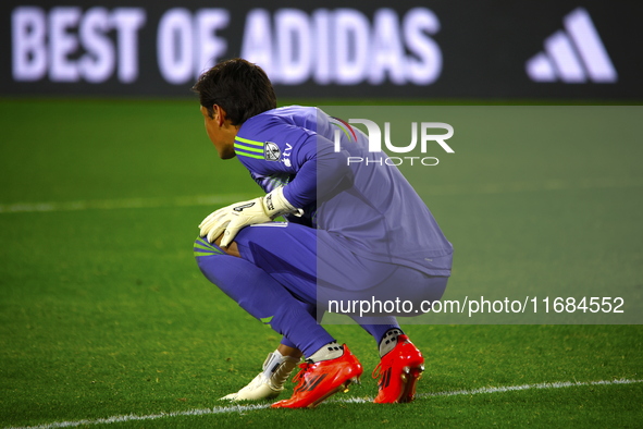 Columbus FC goalkeeper Nicolas Hagen (1) during the MLS League match between Columbus FC and New York Red Bulls at Red Bull Arena in Harris,...