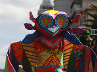 An Alebrije is seen during the 16th edition of the traditional Monumental Alebrijes parade organized by the Museum of Popular Art (MAP). The...