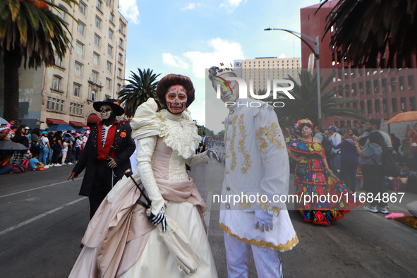 A person participates in the 16th edition of the traditional Monumental Alebrijes parade organized by the Museum of Popular Art (MAP). The p...