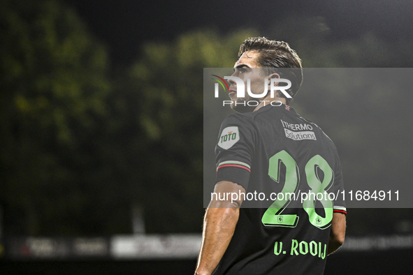 FC Twente defender Bart van Rooij plays during the match between RKC and Twente at the Mandemakers Stadium in Waalwijk, Netherlands, on Octo...