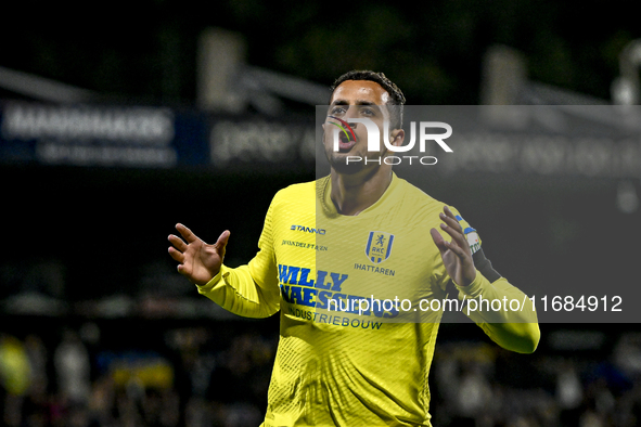 RKC midfielder Mohamed Ihattaren plays during the match between RKC and Twente at the Mandemakers Stadium in Waalwijk, Netherlands, on Octob...