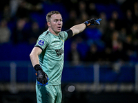 RKC goalkeeper Yanick van Osch plays during the match between RKC and Twente at the Mandemakers Stadium in Waalwijk, Netherlands, on October...