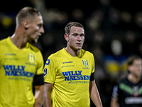 RKC defender Julian Lelieveld plays during the match between RKC and Twente at the Mandemakers Stadium in Waalwijk, Netherlands, on October...