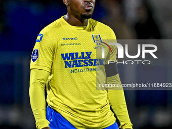 RKC defender Juan Familia-Castillo plays during the match between RKC and Twente at the Mandemakers Stadium in Waalwijk, Netherlands, on Oct...