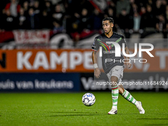 FC Twente defender Anass Salah-Eddine plays during the match between RKC and Twente at the Mandemakers Stadium in Waalwijk, Netherlands, on...