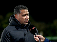 RKC trainer Henk Fraser is present during the match between RKC and Twente at the Mandemakers Stadium for the 2024-2025 season in Waalwijk,...