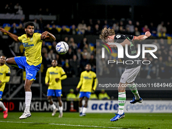 FC Twente midfielder Sem Steijn scores the 0-1 during the match RKC - Twente at the Mandemakers Stadium in Waalwijk, Netherlands, on October...