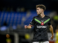 FC Twente forward Mitchell van Bergen plays during the match between RKC and Twente at the Mandemakers Stadium in Waalwijk, Netherlands, on...