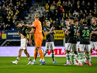 FC Twente forward Ricky van Wolfswinkel is in tears after the minute of silence for his father-in-law Johan Neeskens during the match betwee...