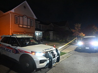 One adult victim is killed after a shooting in Markham, Canada, on October 19, 2024. York Regional Police respond to an emergency call on Sa...