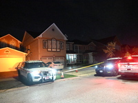 One adult victim is killed after a shooting in Markham, Canada, on October 19, 2024. York Regional Police respond to an emergency call on Sa...