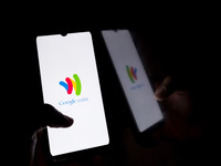 The Google Wallet logo displays on a smartphone screen in Athens, Greece, on October 20, 2024. (