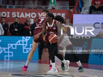 Langston Galloway of Trapani Shark plays during the LBA Italy Championship match between Openjobmetis Varese and Trapani Shark in Varese, It...