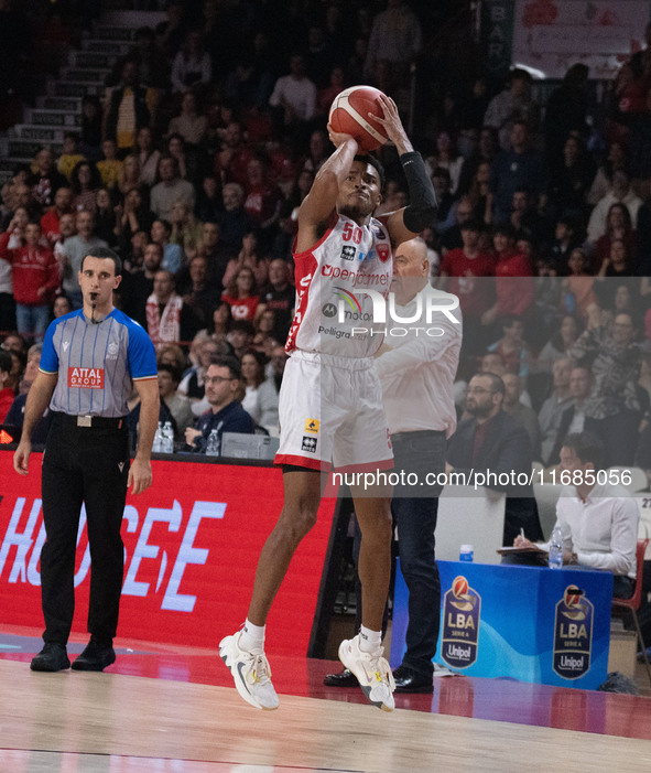 Jaylen Hands of Openjobmetis Varese plays during the LBA Italy Championship match between Openjobmetis Varese and Trapani Shark in Varese, I...