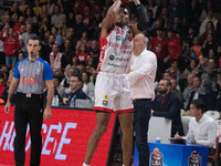 Jaylen Hands of Openjobmetis Varese plays during the LBA Italy Championship match between Openjobmetis Varese and Trapani Shark in Varese, I...