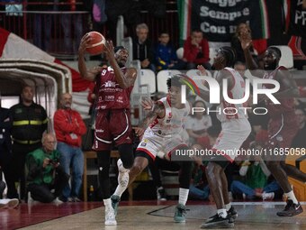 Langston Galloway of Trapani Shark plays during the LBA Italy Championship match between Openjobmetis Varese and Trapani Shark in Varese, It...