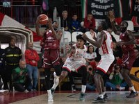 Langston Galloway of Trapani Shark plays during the LBA Italy Championship match between Openjobmetis Varese and Trapani Shark in Varese, It...