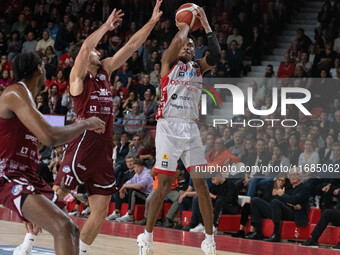 Jaylen Hands of Openjobmetis Varese plays during the LBA Italy Championship match between Openjobmetis Varese and Trapani Shark in Varese, I...