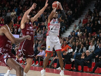 Jaylen Hands of Openjobmetis Varese plays during the LBA Italy Championship match between Openjobmetis Varese and Trapani Shark in Varese, I...