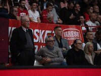 Toto Bulgheroni and Luis Scola are present during the LBA Italy Championship match between Openjobmetis Varese and Trapani Shark in Varese,...