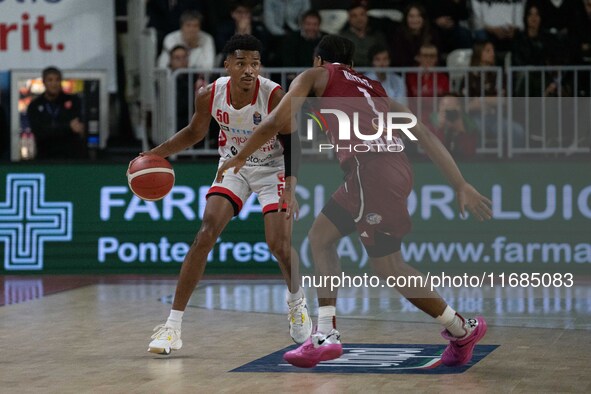 Jaylen Hands of Openjobmetis Varese plays during the LBA Italy Championship match between Openjobmetis Varese and Trapani Shark in Varese, I...