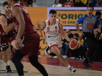 Matteo Librizzi of Openjobmetis Varese participates in the LBA Italy Championship match between Openjobmetis Varese and Trapani Shark in Var...