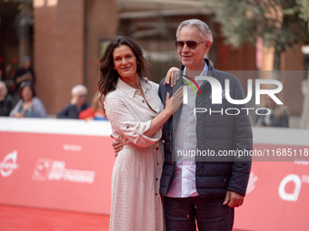 Andrea Bocelli and Veronica Bocelli attend the ''Andrea Bocelli 30 - The Celebration'' photocall at Auditorium Parco Della Musica in Rome, I...