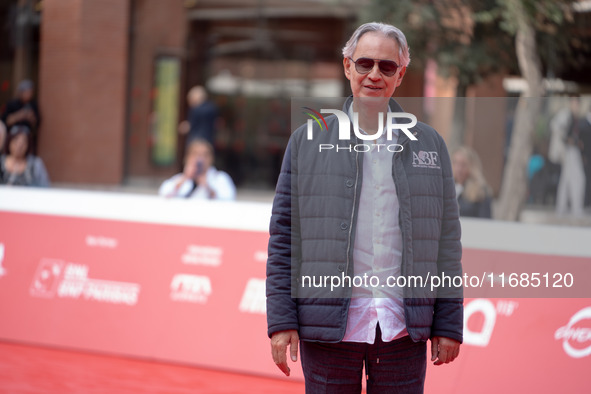 Andrea Bocelli attends the ''Andrea Bocelli 30 - The Celebration'' photocall at Auditorium Parco Della Musica in Rome, Italy, on October 20,...