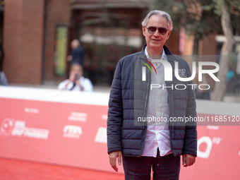 Andrea Bocelli attends the ''Andrea Bocelli 30 - The Celebration'' photocall at Auditorium Parco Della Musica in Rome, Italy, on October 20,...