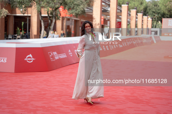 Veronica Bocelli attends the ''Andrea Bocelli 30 - The Celebration'' photocall at Auditorium Parco Della Musica in Rome, Italy, on October 2...