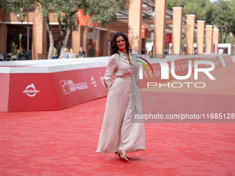 Veronica Bocelli attends the ''Andrea Bocelli 30 - The Celebration'' photocall at Auditorium Parco Della Musica in Rome, Italy, on October 2...