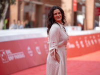 Veronica Bocelli attends the ''Andrea Bocelli 30 - The Celebration'' photocall at Auditorium Parco Della Musica in Rome, Italy, on October 2...