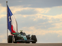 Fernando Alonso of Spain drives the (14) Aston Martin Aramco Cognizant F1 Team AMR24 Mercedes during the qualifying for the Formula 1 Pirell...