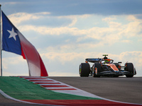 Lando Norris of the UK drives the McLaren F1 Team MCL38 Mercedes during the qualifying for the Formula 1 Pirelli United States Grand Prix 20...