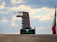 Guanyu Zhou of China drives the (24) Stake F1 Team Kick Sauber C44 Ferrari during the qualifying for the Formula 1 Pirelli United States Gra...