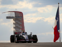 Nico Hulkenberg of Germany drives the (27) MoneyGram Haas F1 Team VF-24 Ferrari during the qualifying for the Formula 1 Pirelli United State...