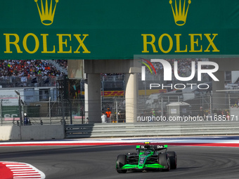 Guanyu Zhou of China drives the (24) Stake F1 Team Kick Sauber C44 Ferrari during the qualifying for the Formula 1 Pirelli United States Gra...