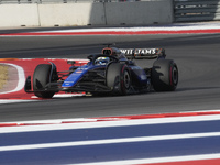 Alexander Albon of Thailand drives the (23) Williams Racing FW46 Mercedes during the qualifying for the Formula 1 Pirelli United States Gran...