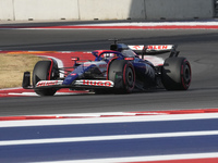 Liam Lawson of New Zealand drives the (30) Visa Cash app RB VCARB01 Honda RBPT during the qualifying for the Formula 1 Pirelli United States...