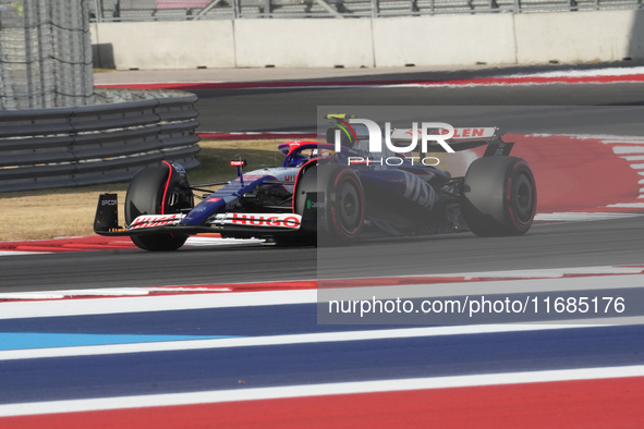 Yuki Tsunoda of Japan drives the (22) Visa Cash app RB VCARB01 Honda RBPT during the qualifying for the Formula 1 Pirelli United States Gran...