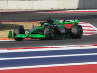 Valtteri Bottas of Finland drives the (77) Stake F1 Team Kick Sauber C44 Ferrari during the qualifying for the Formula 1 Pirelli United Stat...