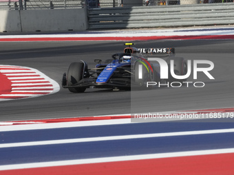 Franco Colapinto of Argentina drives the (43) Williams Racing FW46 Mercedes during the qualifying for the Formula 1 Pirelli United States Gr...