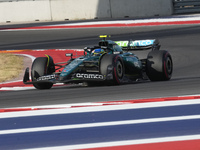 Fernando Alonso of Spain drives the (14) Aston Martin Aramco Cognizant F1 Team AMR24 Mercedes during the qualifying for the Formula 1 Pirell...